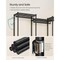 Heavy Duty Portable Closet Garment Rack With Shelves Steel Clothes Organizer Adjustable Storage Ink Black